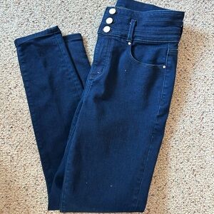 Ann Taylor Blue Skinny Jeans High-Rise